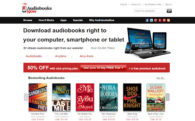 AudiobooksNow chrome extension