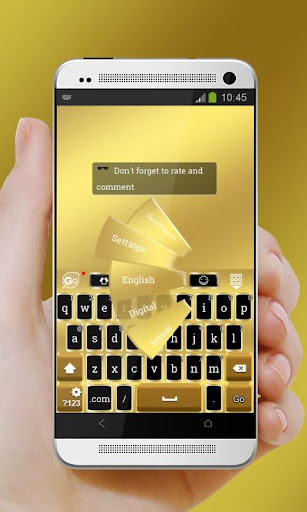 免費下載個人化APP|황금 판 GO Keyboard app開箱文|APP開箱王