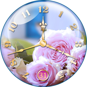 Download Rose Clock Live Wallpaper 