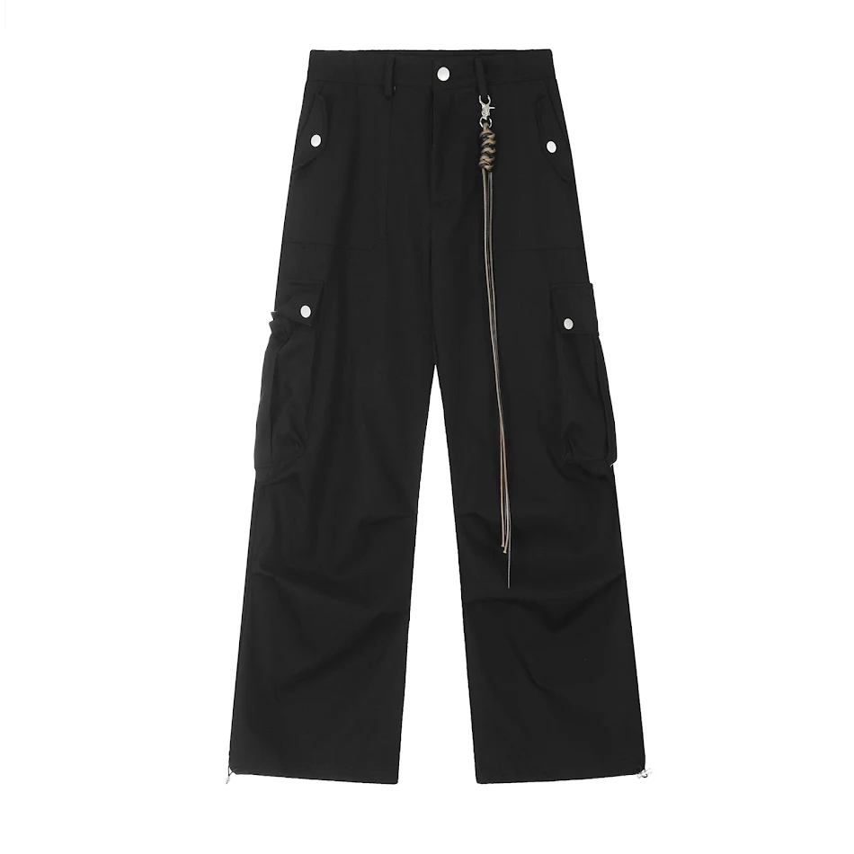 Erkek ve kadınlar için trend, bol kesim, düz paça, dökümlü pantolonlar, rahat ve şık bir görünüm sunar, günlük kullanım için idealdir.