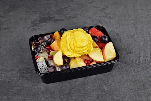 Fruit Salad With Mango Ice Cream