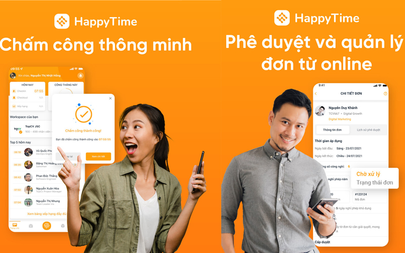 Ưu điểm của nền tảng chấm công online HappyTime