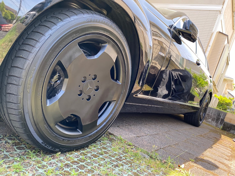 SクラスセダンのW221 Sクラス・メルセデス・ベンツ・S550L・ラバースプレー・ホイール塗装に関するカスタム事例の投稿画像4枚目