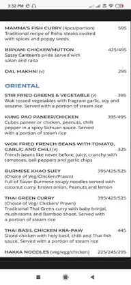 Sassy Canteen menu 1