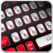 White And Red Simple Keyboard 10001009 Icon