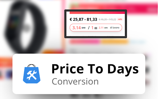 PriceToDay - Price to Working Day Converter