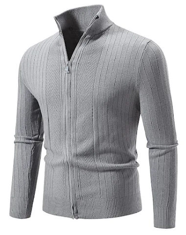Chaqueta cárdigan con cremallera de - 3