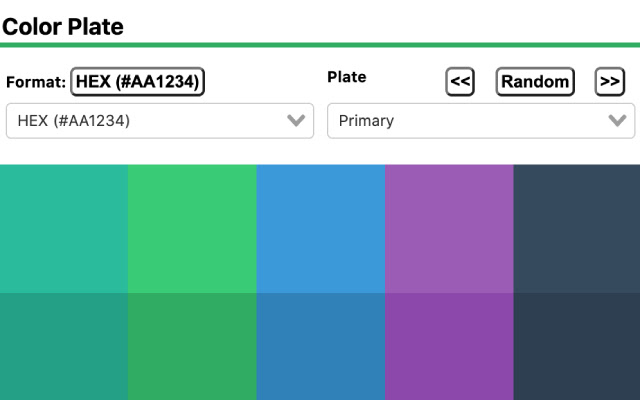 Color Plate Picker chrome extension