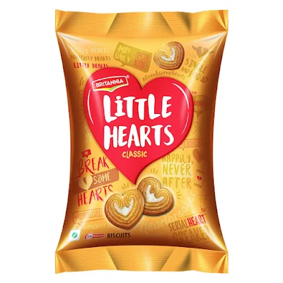 Britannia Little Hearts Biscuits - 75 gm