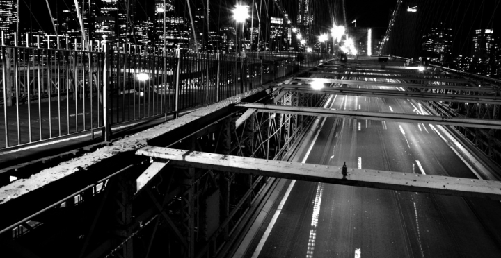 Night View of Brooklyn Bridge di Usho