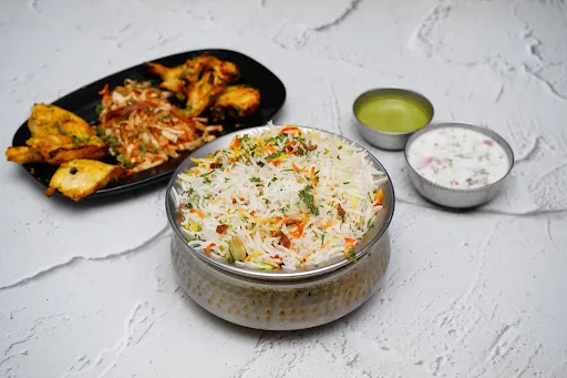 Chicken Banjara Kabab With Chicken Tikka Biryani