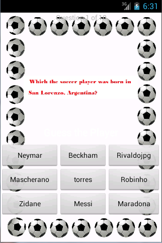 soccer player quiz game