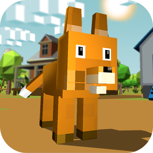 Blocky Fox Simulator 3D icon