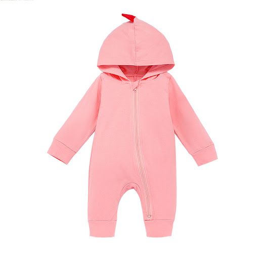 Title 4, Funny Multi-color Dinosaur Long Sleeve One-piec...