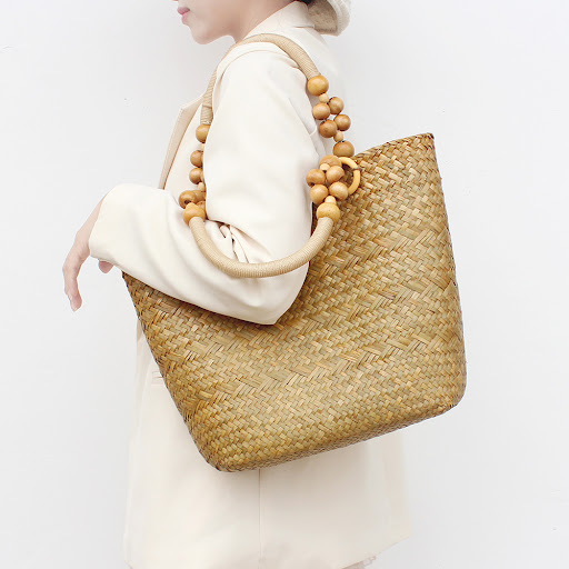 Title 5, Retro Straw Handbag Large Capacity Perfect for ...