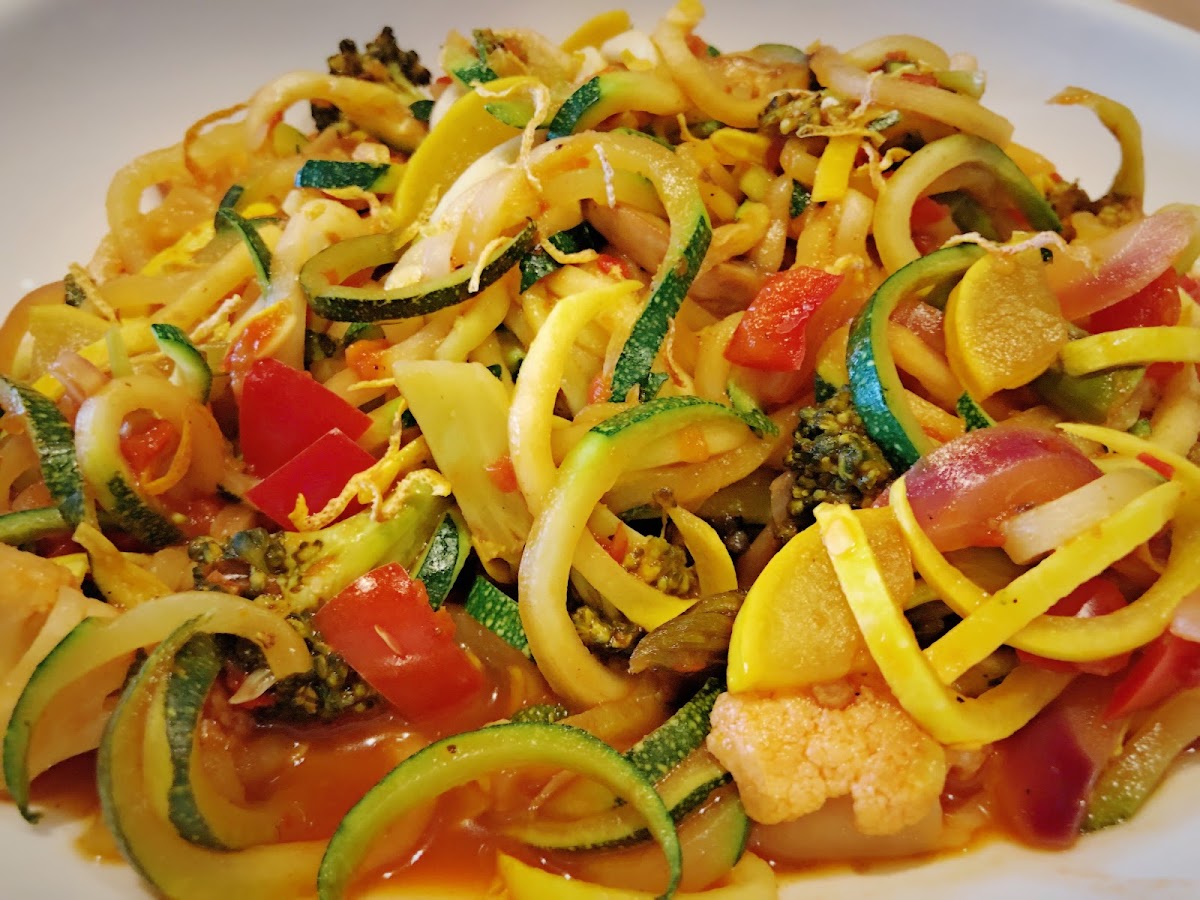 Zoodles and veggies!