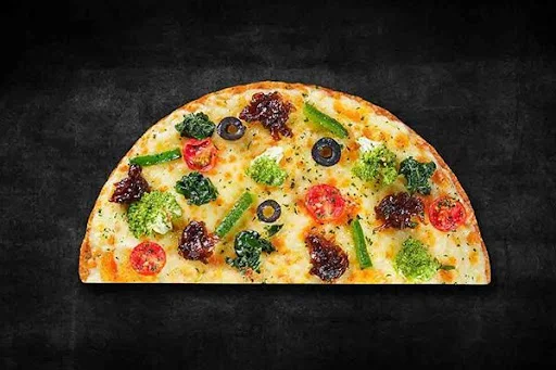 Veggie Green Gladiator Semizza (Half Pizza)(Serves 1)