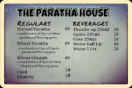 The Paratha House menu 3