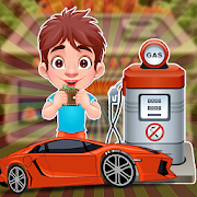 Gas Station Cashier - kids car washing games MOD