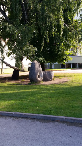 School Emblem Statue