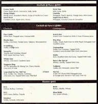 Harry's Bar - Keys Select Hotel menu 2