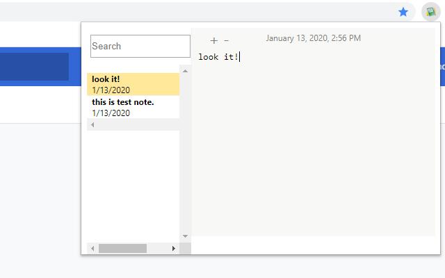 Write Notes chrome extension