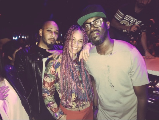 Black Coffee, Alicia Keys and Swizz Beats are besties.