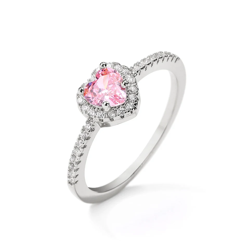 Anillo de circonita Love para mujer, exquisito y versátil, perfecto para cualquier ocasión, realza tu belleza con elegancia y estilo único.