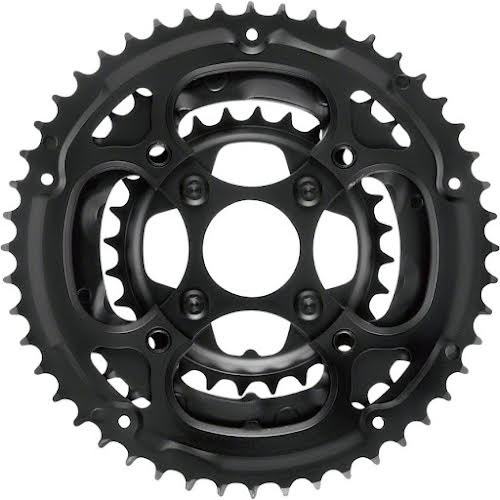 Samox 338ASS Chainring Set - 48/36/28t 104/64 BCD Aluminum Outer Ring Steel Middle/Inner Ring