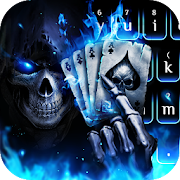 Horrible 3D Poker Skull  Icon