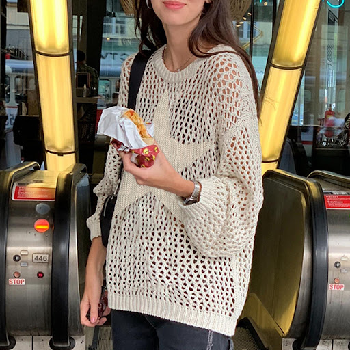 Title 3, Slouchy Street Fashion Loose Long Sleeved Knitw...