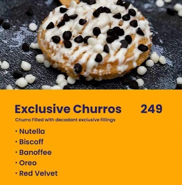 High On Churros menu 