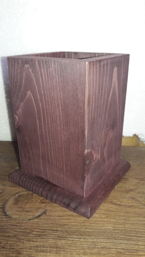 Rose Wood Pen Stand Made by Karigar Creation