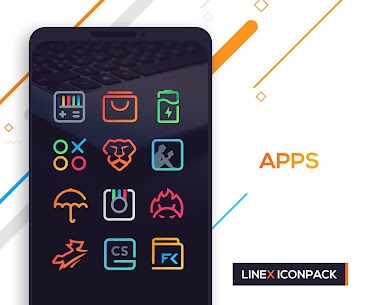LineX Icon Pack 4.9 APK Paid Download For Android 7