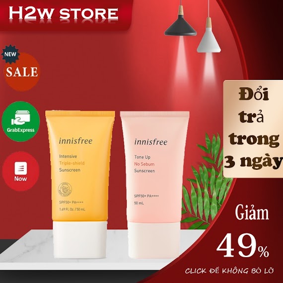 Kem Chống Nắng Innisfree Lâu Trôi Làm Sáng Da Innisfree Intensive Triple Care Sunscreen Spf50+