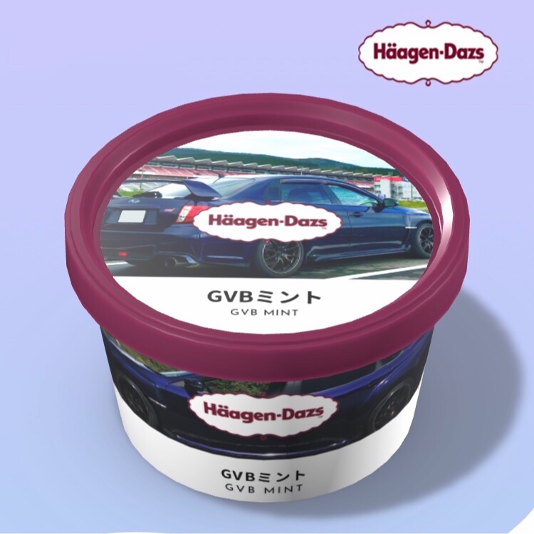 インプレッサ WRX STIのデジタルハーゲンカップ・ミント・アイス・ハーゲンダッツに関するカスタム事例の投稿画像1枚目