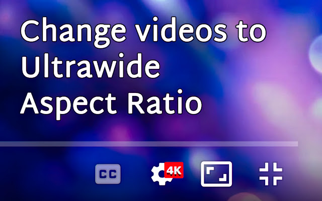 Zoom to Fill - Ultrawide Video chrome extension