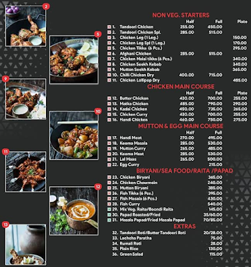 Kebabs & Curries menu 