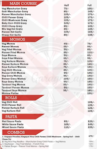 The Garage Cafe menu 2