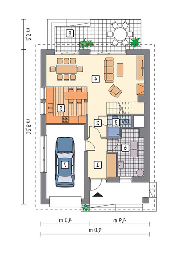 Doborowy - wariant VI - M239f - Rzut parteru