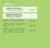 Coconut Mama menu 1