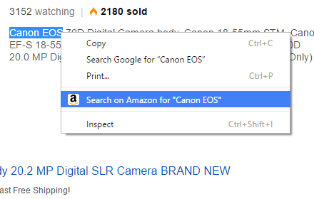 Search on Amazon small promo image