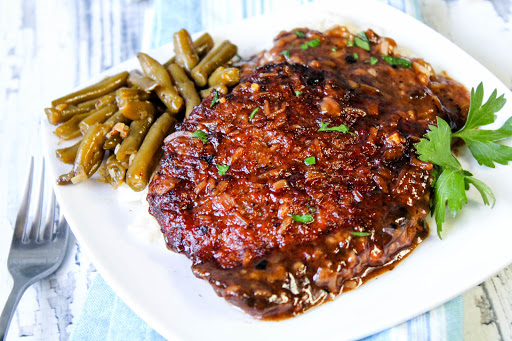 Melt-In-Your-Mouth Cubed Steak with gravy.