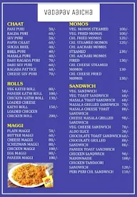 Vadapav Aaicha menu 1