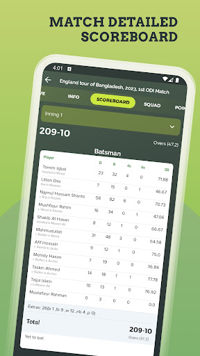 Screenshot Fast Cricket Line Guru