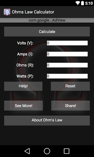 Ohms Law Calculator