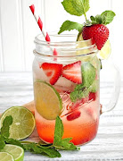 Raspberry peach lemonade