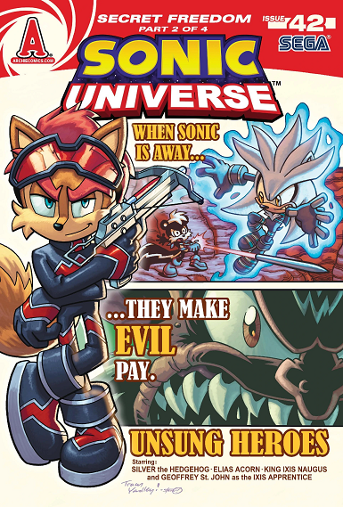 Sonic the Hedgehog Poster #1 Sonic Universe Shadow Julie-Su Tails