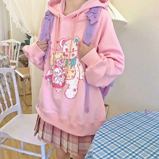 Title 1, College Style Hooded Sweater Women Padded Jacket