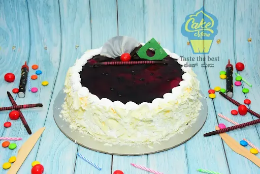 Eggless Mixed Berry Cake